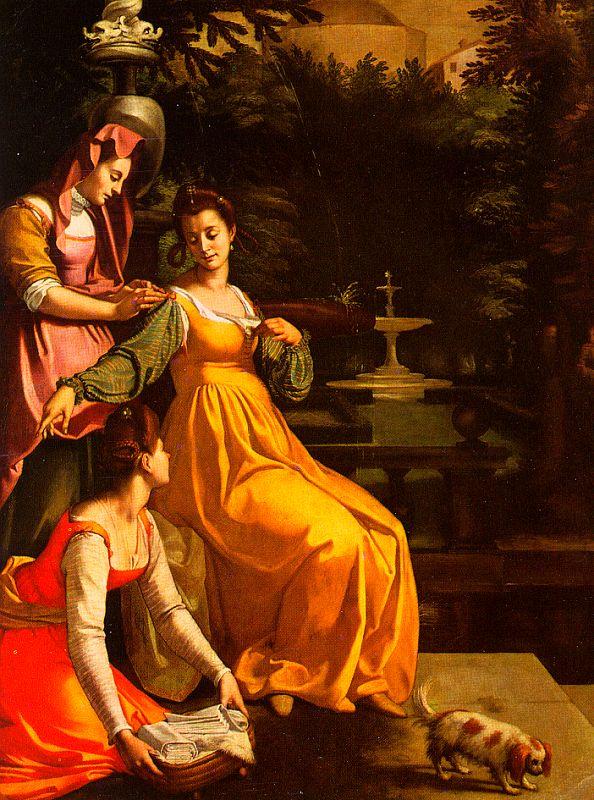 Jacopo da Empoli Susanna and the Elders Germany oil painting art